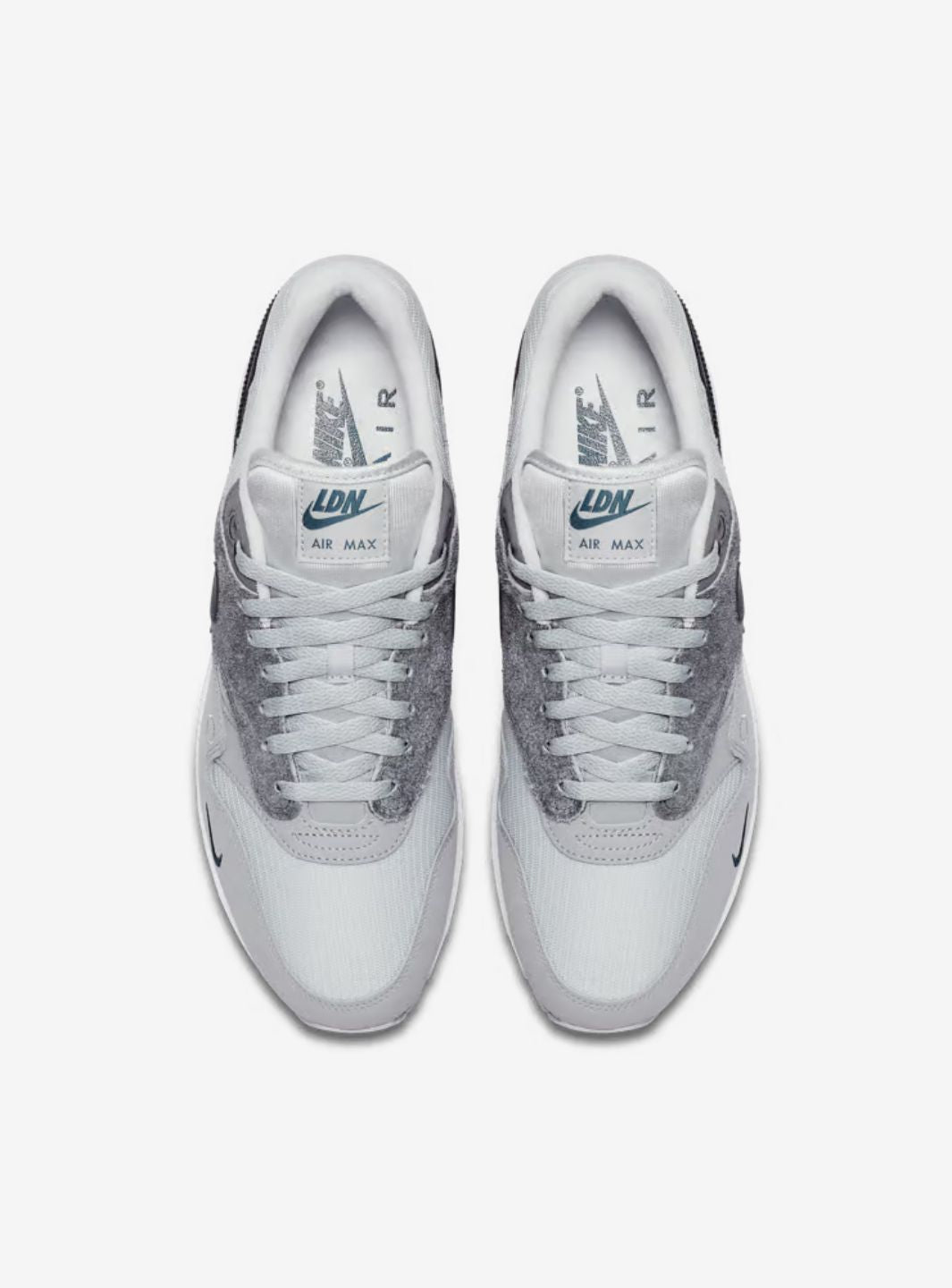 Nike Air Max 1 London Baskets Gris Bleu Homme Femme - 3