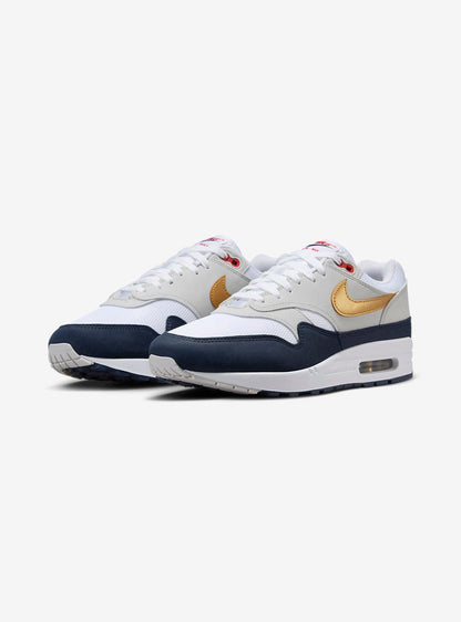 Nike Air Max 1 Olympic Baskets Bleu Blanc Homme Femme - 2