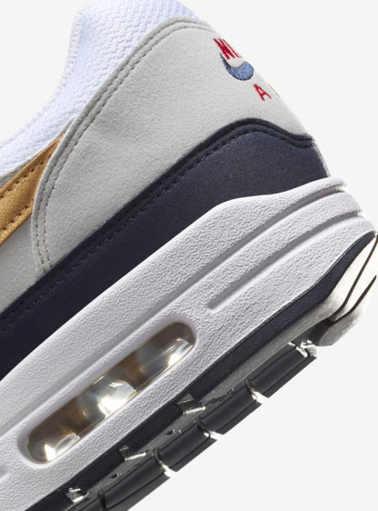 Nike Air Max 1 Olympic Baskets Bleu Blanc Homme Femme - 5