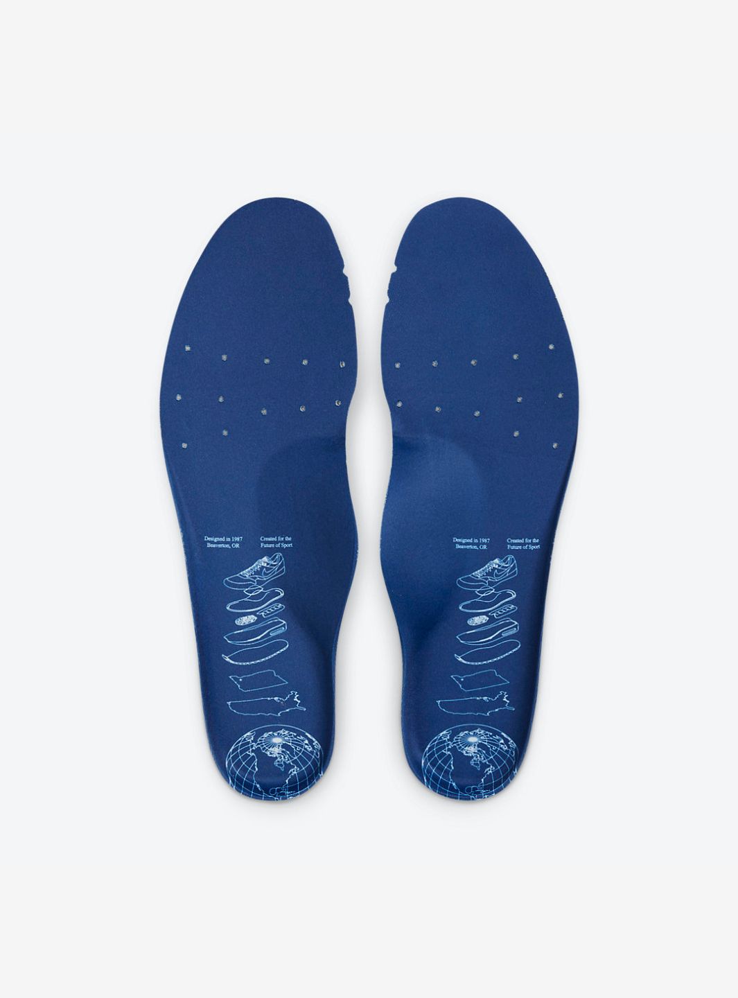 Nike Air Max 1 Premium Blueprint Baskets Blanc Bleu Homme Femme - 8