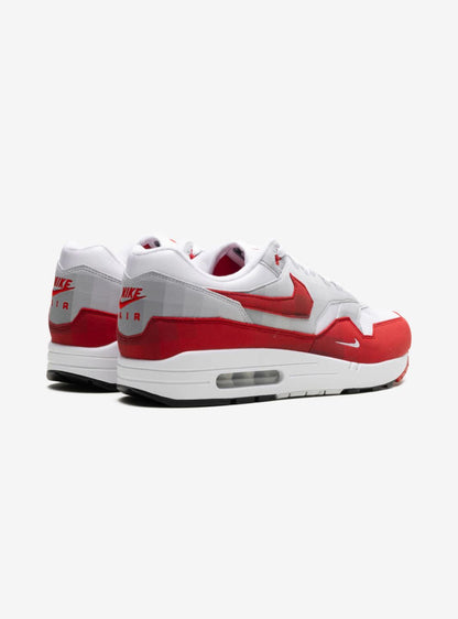 Nike Air Max 1 .SWOOSH Low Poly Baskets Blanc Rouge Homme Femme - 3