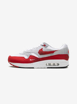 Nike Air Max 1 .SWOOSH Low Poly Scarpe da ginnastica bianche e rosse da uomo e donna