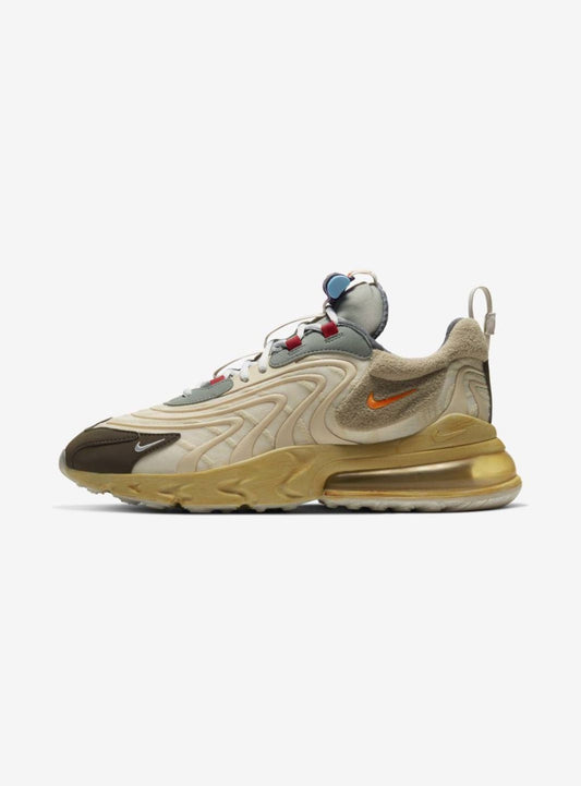 Nike Air Max 270 React ENG x Travis Scott Cactus Trails Baskets Beige Mixte - 1