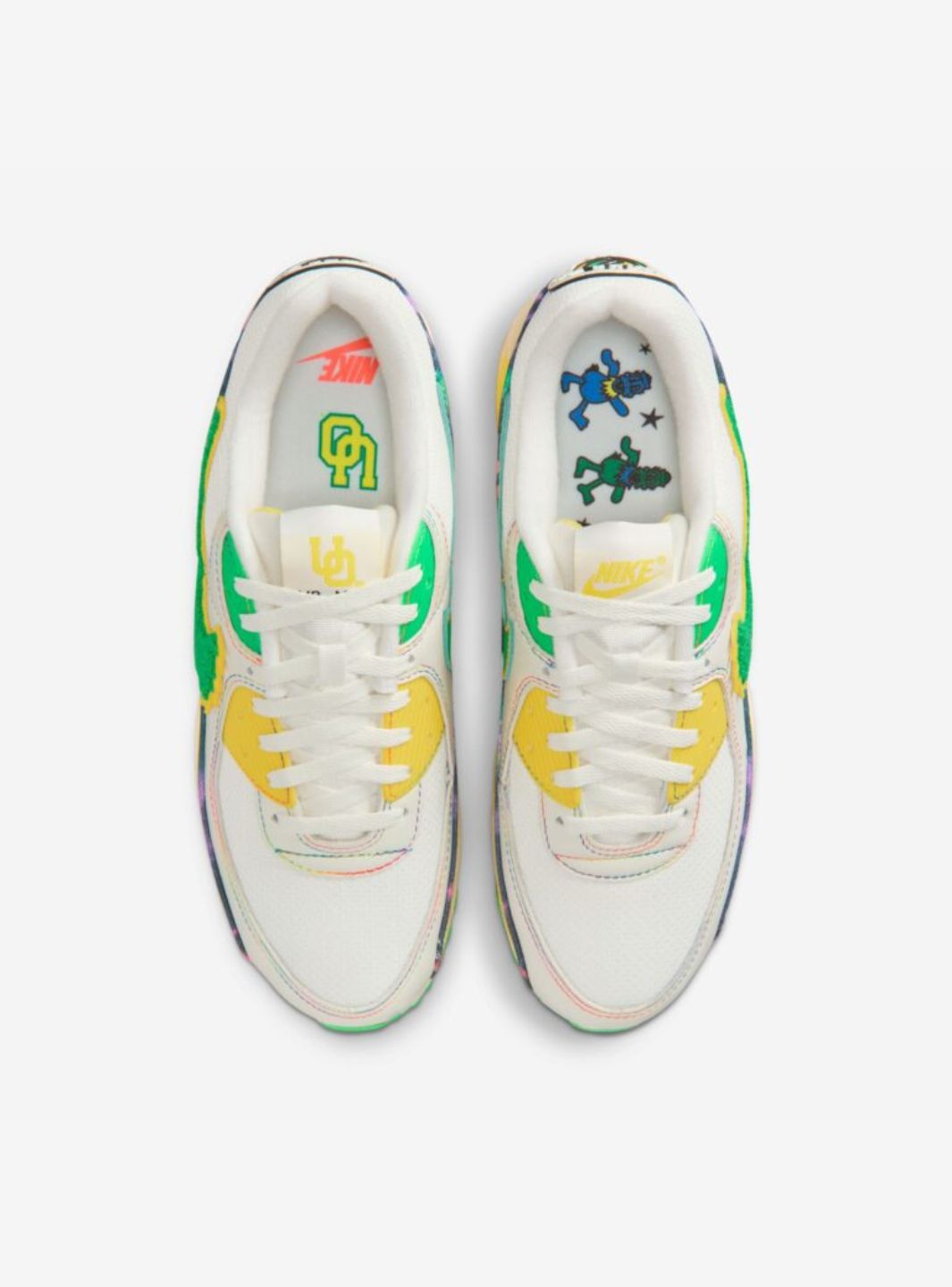 Nike Air Max 90 x Grateful Dead x University of Oregon Baskets Blanc Mixte - 4