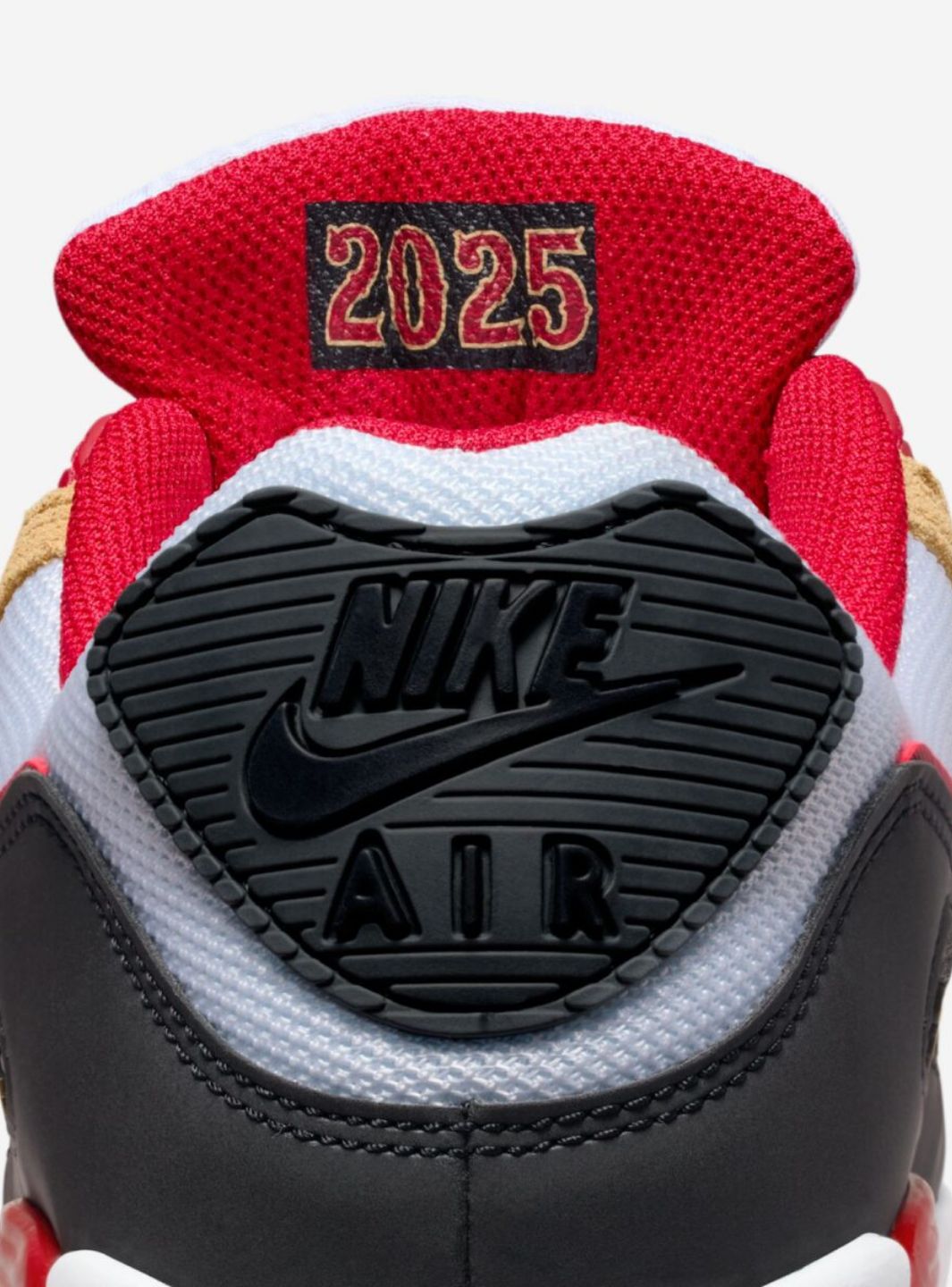 Nike Air Max 90 San Francisco 49ers Baskets Blanc Rouge Homme Femme - 8