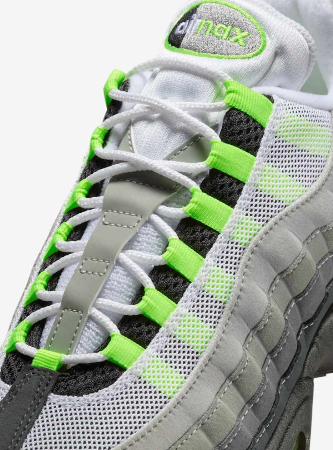 Nike Air Max 95 OG Big Bubble Neon Baskets Gris Noir Homme Femme - 3