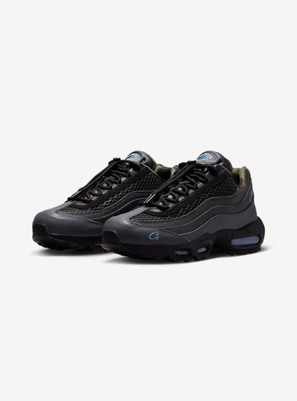 Nike Air Max 95 SP x Corteiz Aegean Storm Baskets Gris Bleu Homme Femme - 2