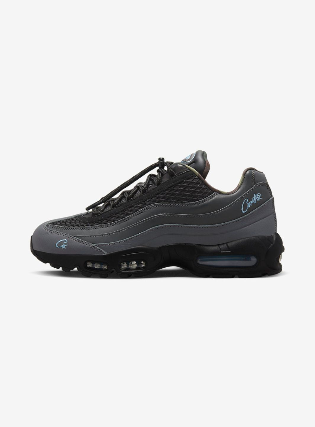 Nike Air Max 95 SP x Corteiz Aegean Storm Baskets Gris Bleu Homme Femme - 1