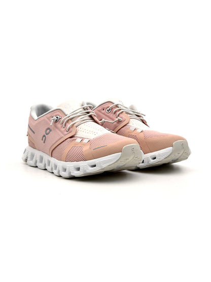 On Cloud 5 Rose/Shell | Femme | Chaussures Running | Mesh Recyclé