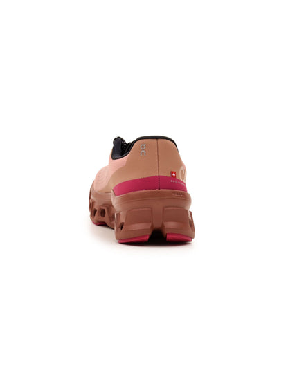 On Cloudmonster Rose/Cork | Femme | Chaussures Running | Amorti Helion