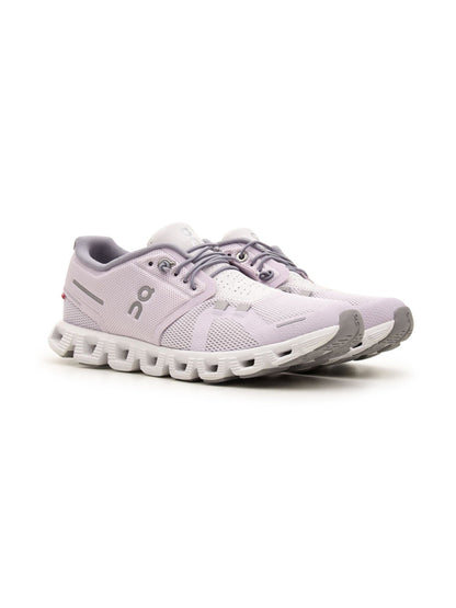 On Cloud 5 Lily/Frost | Femme | Chaussures Running | Mesh Recyclé