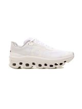 On Cloudmonster Void White/White | Homme | Chaussures Running | Mesh Tactile