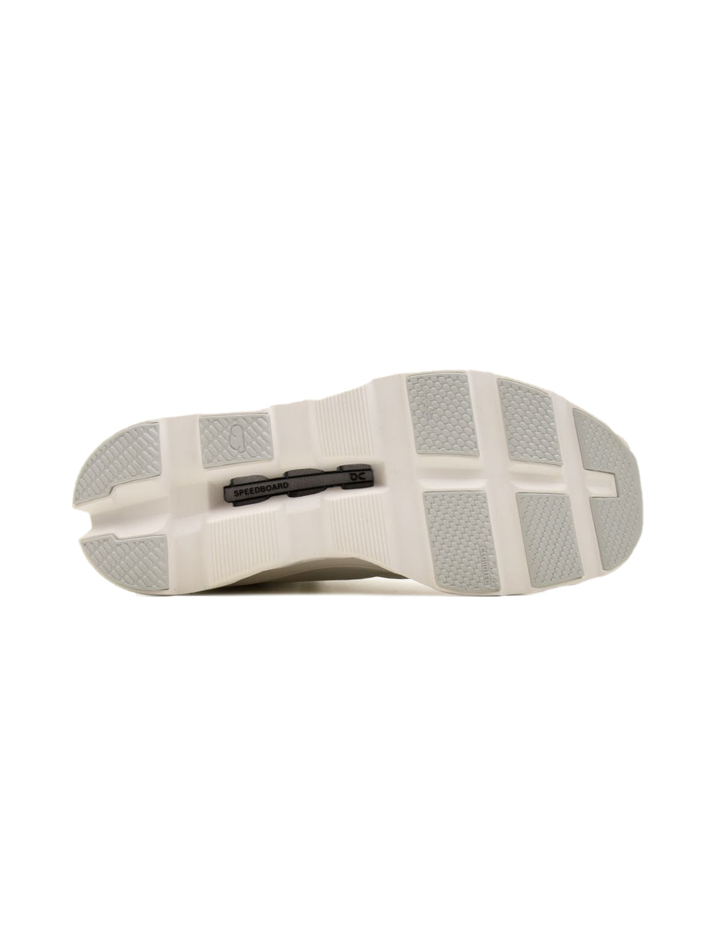 On Cloudmonster Void White/White | Homme | Chaussures Running | Mesh Tactile