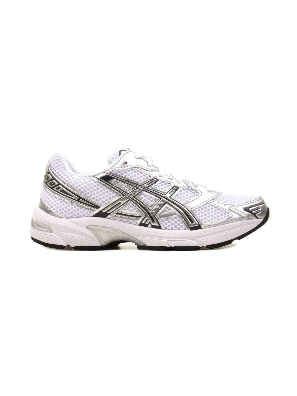 ASICS Gel-1130 White Pure Silver, Baskets Basses Homme Mesh et Cuir Synthétique – photo 1