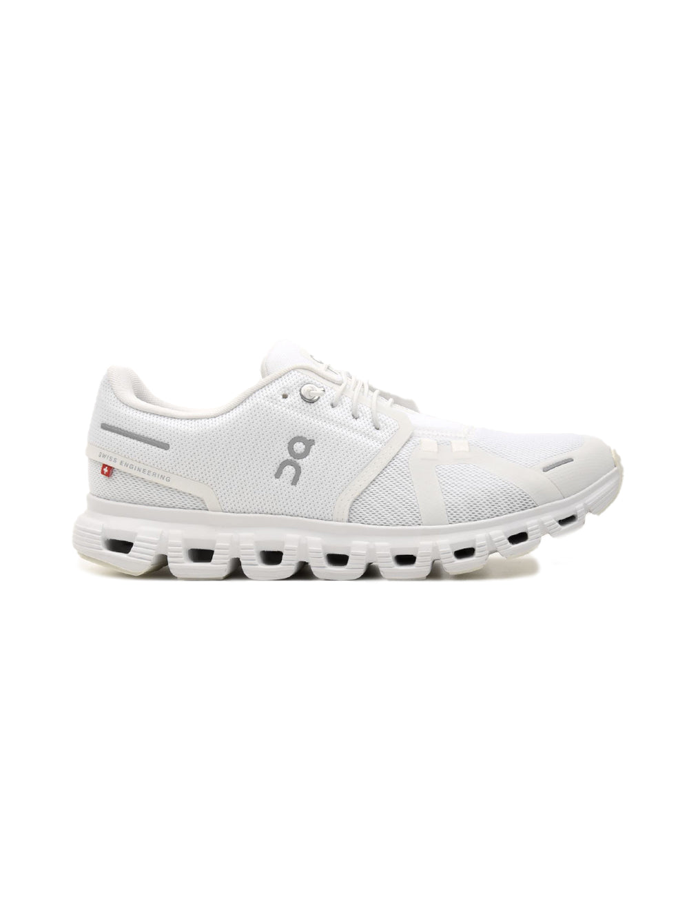 On Cloud 6 White/White | Homme | Chaussures Running | Mesh CloudTec