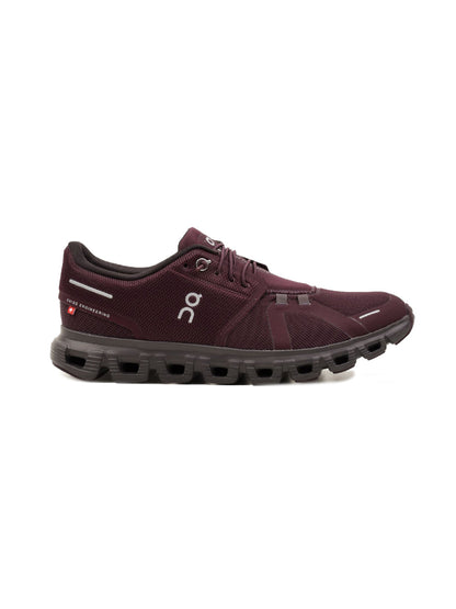 On Cloud 6 Mulberry/Pebble | Homme | Chaussures Running | Mesh CloudTec