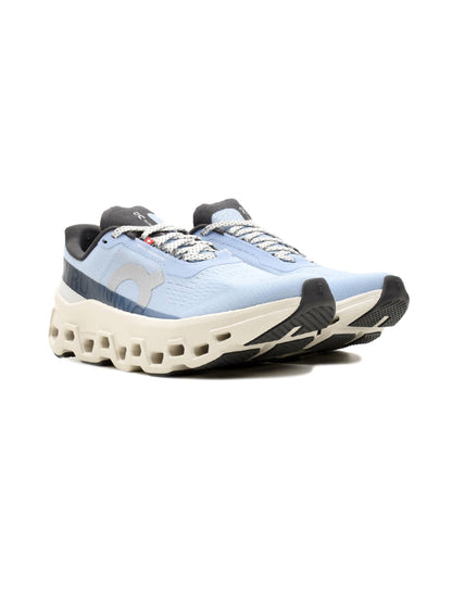 On Cloudmonster 1 Cerulean/Ice | Femme | Chaussures Running | Amorti Helion