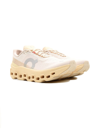 On Cloudmonster 1 Dew/Blonde | Femme | Chaussures Running | Amorti Helion