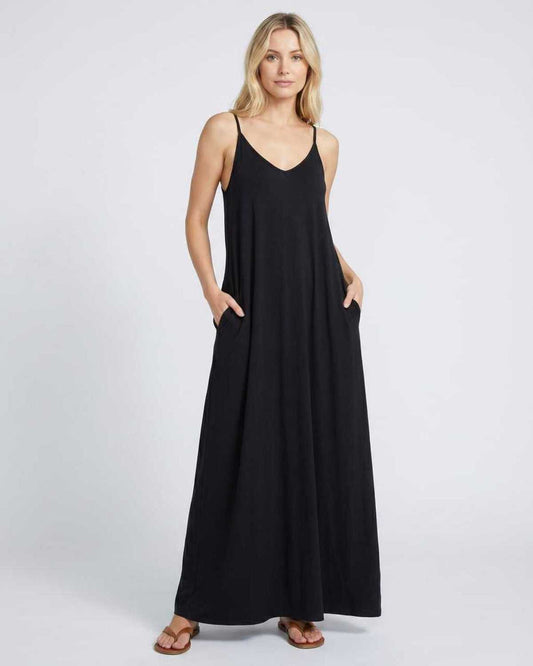 Robe Maxi Fluide | Robe Longue Bretelles | Menvelo