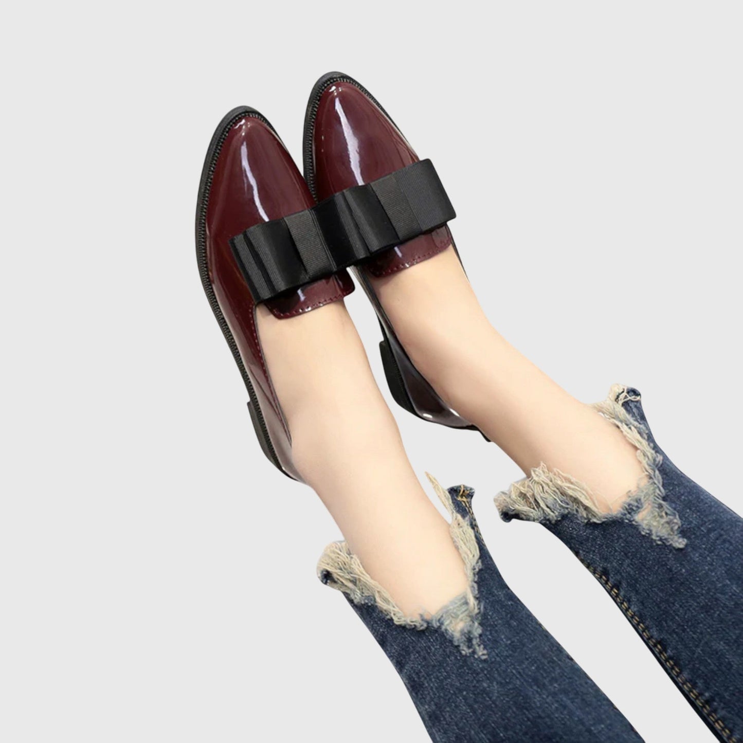 Mocassins Femme Constance-Louise – détail de la tige