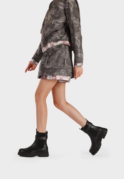 Bottines Chelsea Femme Prune – vue principale