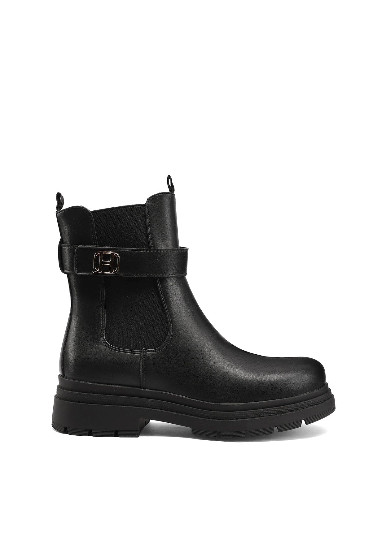Bottines Chelsea Femme Prune – vue latérale