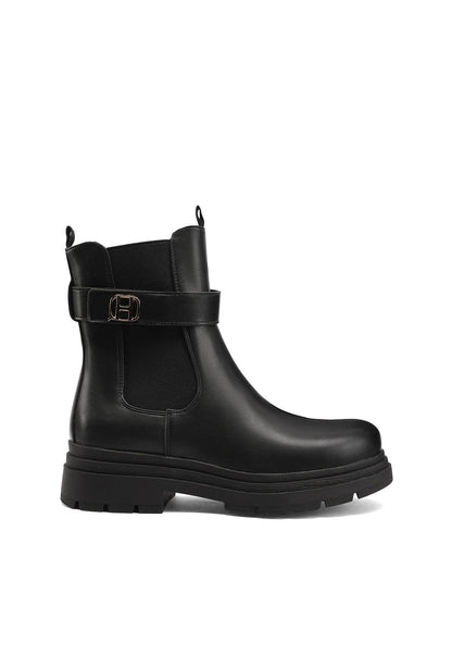 Bottines Chelsea Femme Prune – vue latérale