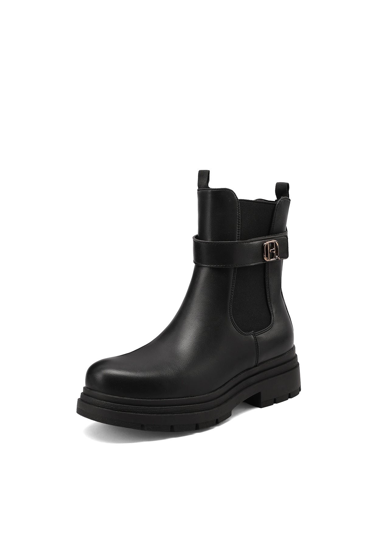 Bottines Chelsea Femme Prune – vue de dessus