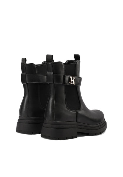 Bottines Chelsea Femme Prune – vue arrière