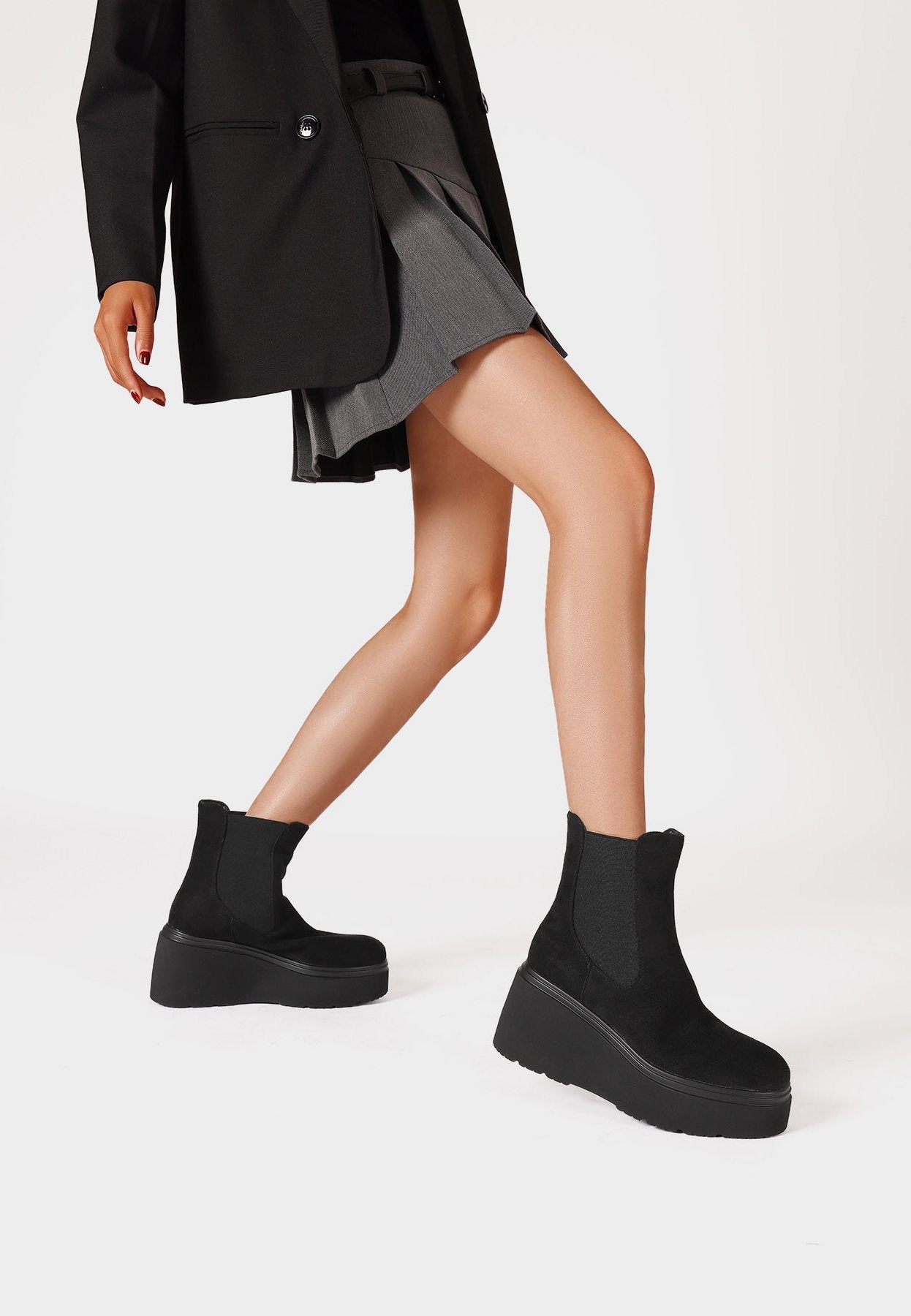Bottines Chelsea Femme Bella – détail de la matière