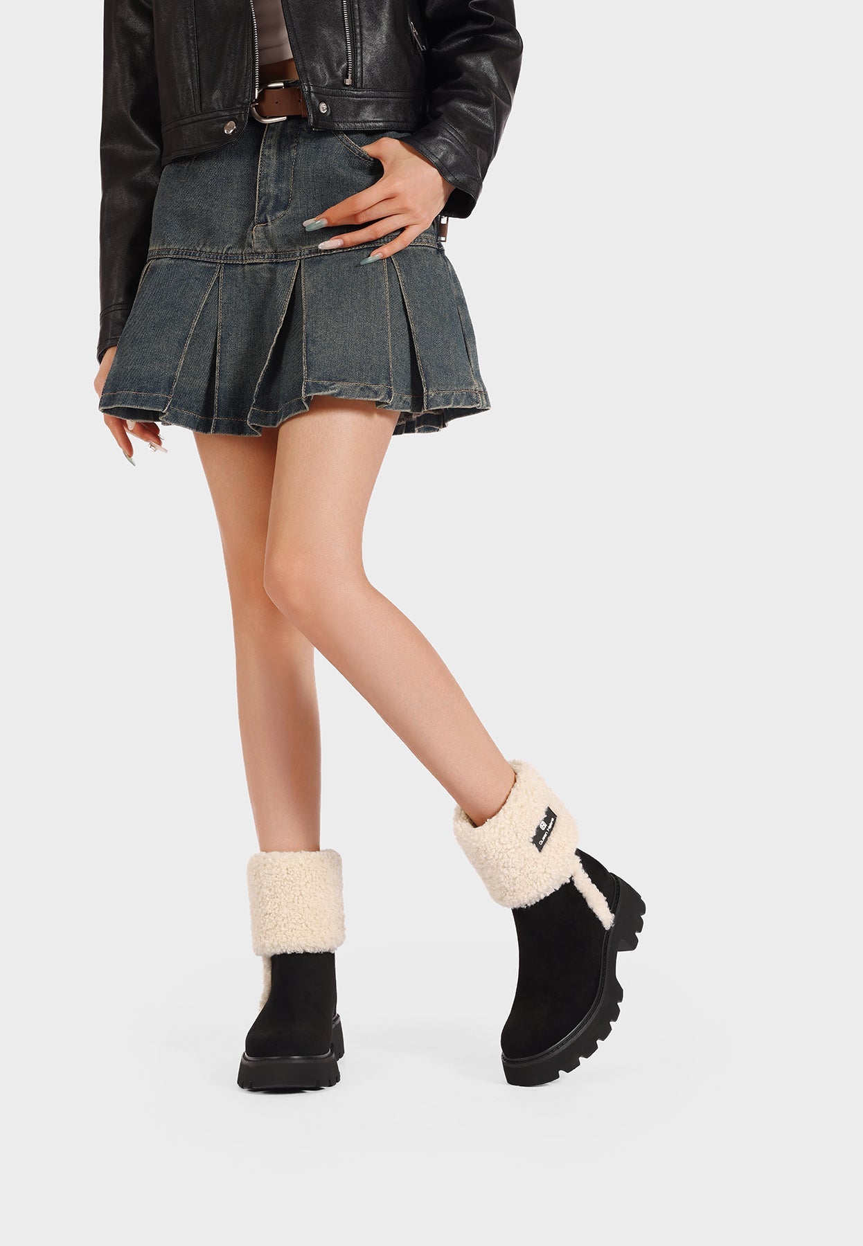 Bottines Femme Adélie – détail de la matière