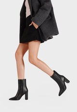Bottines Femme Daphné, Talon Carré Bout Pointu