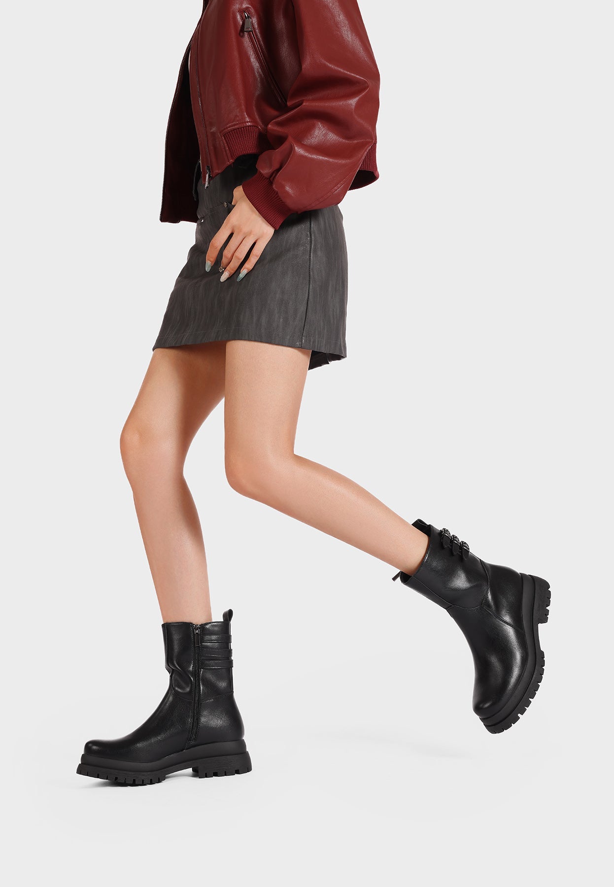 Bottines Femme Anouck – détail de la matière