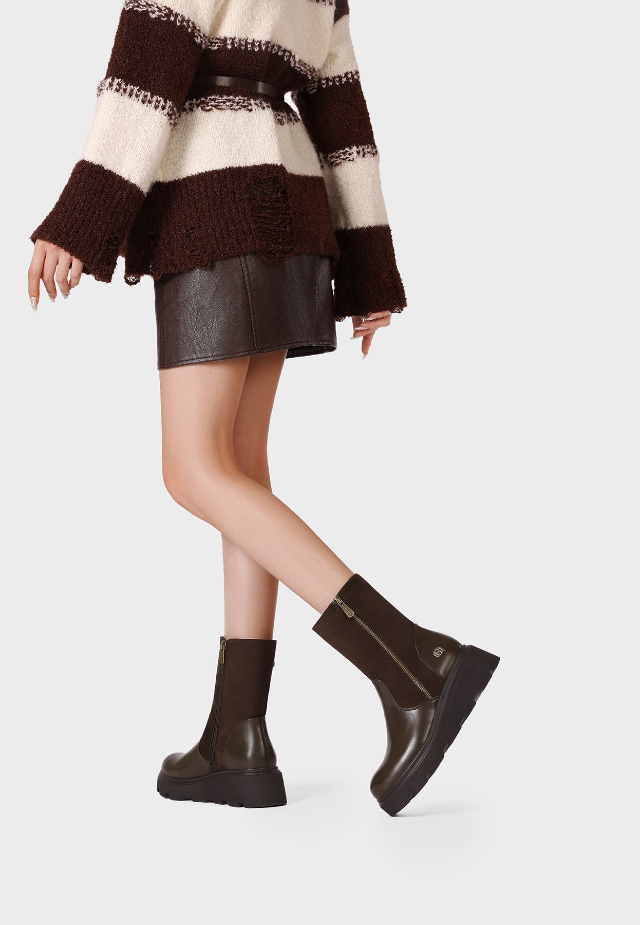 Bottines Femme Nour – détail de la matière