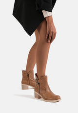 Bottines Femme Yola, Talon Moyen à Boucle