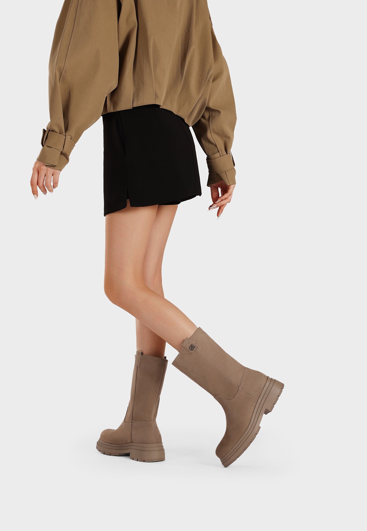 Bottines Femme Rose – détail de la matière