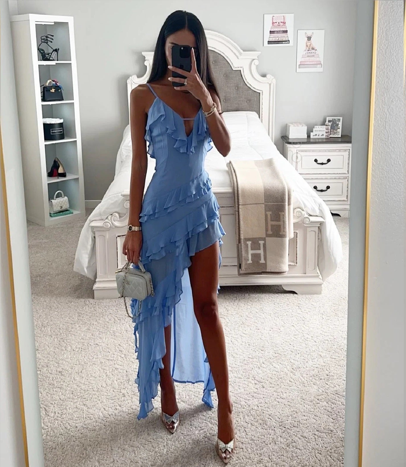 Felize Robe Femme Confort – Robe Unie Mi-Longue Décontractée, Souple et Respirante