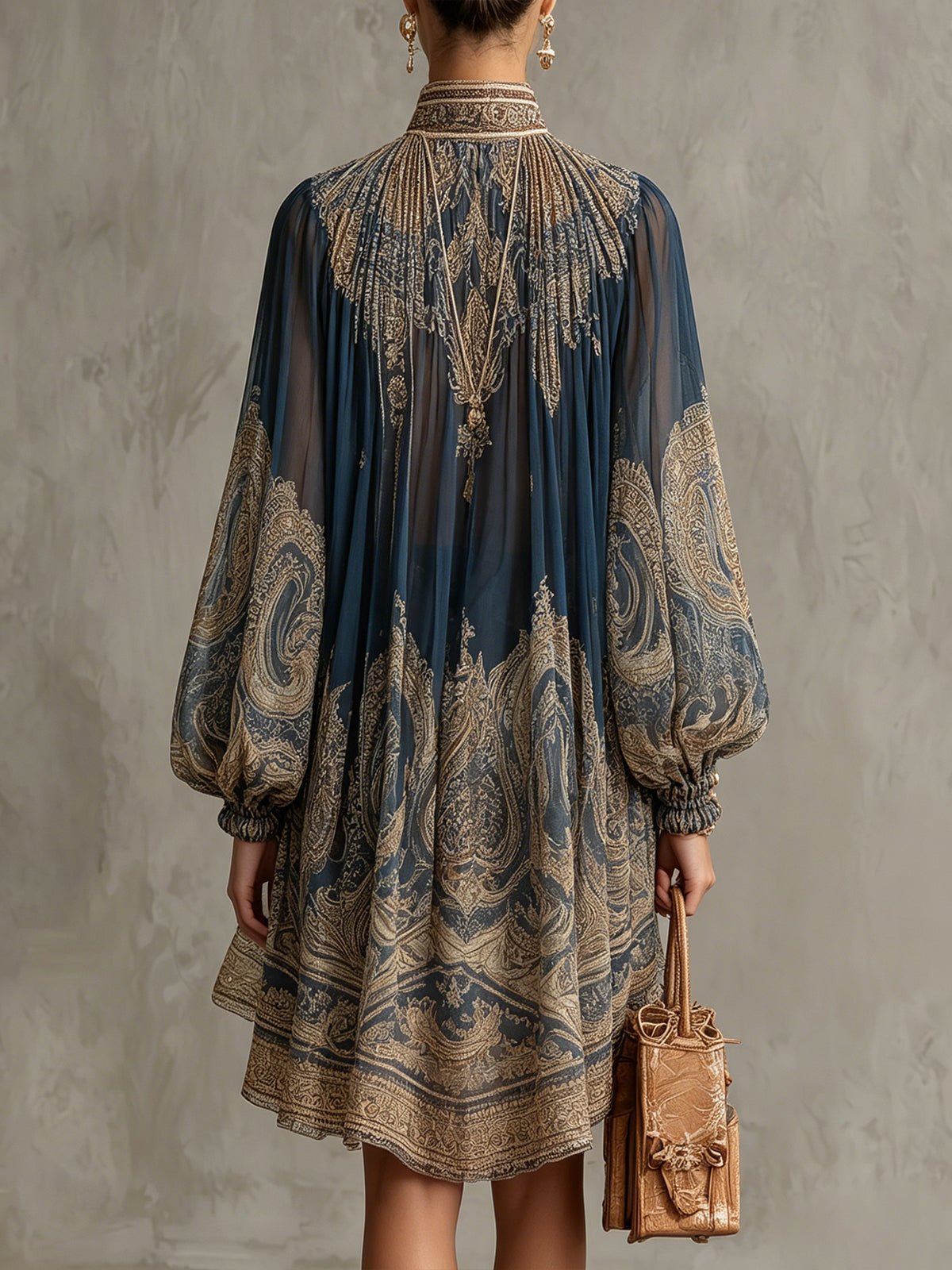 Robe Mini Femme en mousseline, asymétrique, coupe décontractée – Menvelo