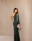 Robe Maxi Une Épaule Femme – Fente Latérale Sculptante